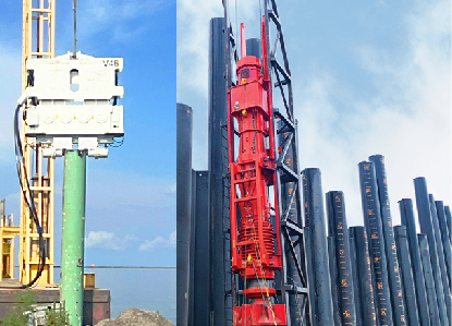 Pileco Vibratory V46, and Diesel Hammers